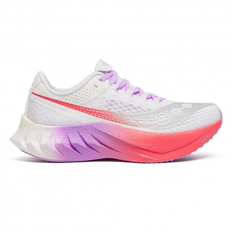 Saucony Endorphin Pro 4 Bianco Crocus - Scarpe Running Donna