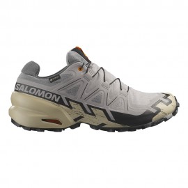 Salomon Speedcross 6 GORE-TEX Gull Bianco Pepper Nero - Scarpe Trail Running Uomo