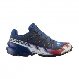 Salomon Speedcross 6 Oro GORE-TEX Blue Quartz Bianco Blk - Scarpe Trail Running Uomo