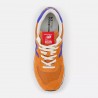 New Balance 574 Mesh Suede Arancio Blu - Sneakers Uomo