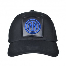 Imma Cappellino Sr Ricamo+Patch Inter Nero Azzurro Uomo