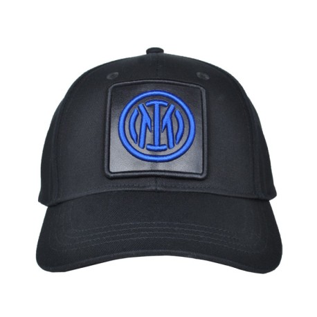 Imma Cappellino Sr Ricamo+Patch Inter Nero Azzurro Uomo