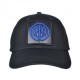 Imma Cappellino Sr Ricamo+Patch Inter Nero Azzurro Uomo
