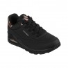 Skechers Uno Oroen Air Lea Nero Mettalic Oro - Sneakers Donna