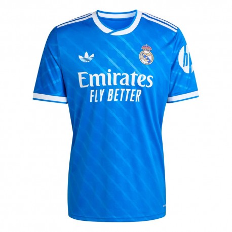 ADIDAS Originals Maglia Maniche Corte Real Madrid Third 25 26 Blu Bianco Uomo