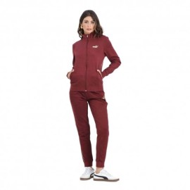 Puma Tuta Sportiva Full Zip Bordeaux Donna