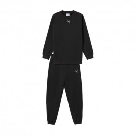 Puma Tuta Sportiva Girocollo Nero Bambina