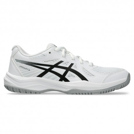 Asics Upcourt 6 Gs Bianco Nero - Scarpe Pallavolo Bambino