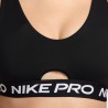 Nike Pro Reggiseno Sportivo Indy Plunge Nero