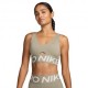 Nike Pro Reggiseno Sportivo Indy Plunge Beige