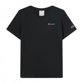 Champion T-Shirt Logo Piccolo Nero Donna