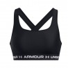 Under Armour Reggiseno Sportivo Crossback Mid Nero Donna