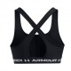 Under Armour Reggiseno Sportivo Crossback Mid Nero Donna