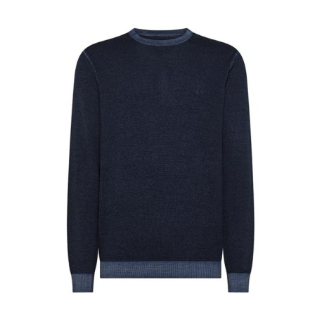 Sun 68 Maglia Maniche Lunghe Girocollo Blu Uomo