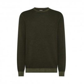 Sun 68 Maglia Maniche Lunghe Girocollo Verde Uomo