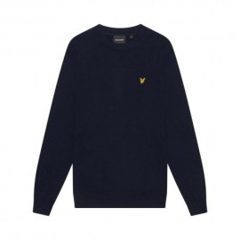 Lyle & Scott Maglia Maniche Lunghe Girocollo Blu Uomo