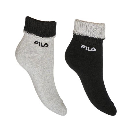 Fila Calza Lifestyle 2 Pack Nero Donna