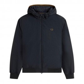 Fred Perry Giacca Hoodedu Brentham Nero Uomo
