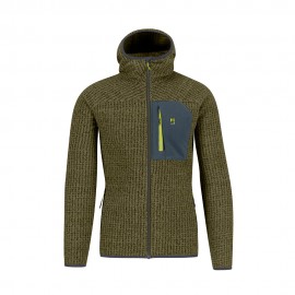 Karpos Felpa In Pile Rocchetta Evo Hoodie Deep Depths Woodl Gray Uomo