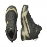 Salomon X Ultra 5 Mid GORE-TEX Peat Gray Verde Blue Nights - Scarpe Trekking Uomo