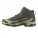 Salomon X Ultra 5 Mid GORE-TEX Peat Gray Verde Blue Nights - Scarpe Trekking Uomo