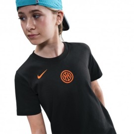 Nike Maglia Maniche Corte Inter Express Ucl Nero Arancio Bambino