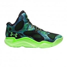 Under Armour Curry Spawn Flotro Nero Giallo - Scarpe Basket Uomo