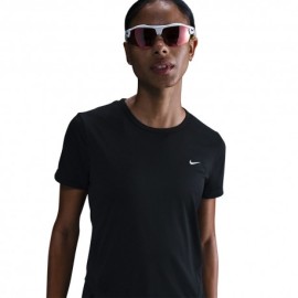 Nike T-Shirt Running Tempo Nero Refl.Silv Donna