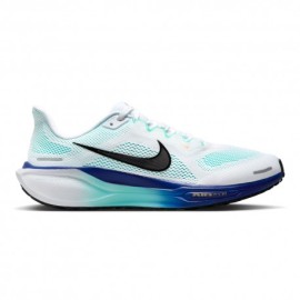 Nike Pegasus 41 Bianco Nero-Hyper Turquese - Scarpe Running Uomo