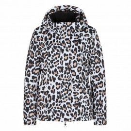 EA7 Emporio Armani Kitsbuhell Animalier Bianco - Giacca Sci Donna