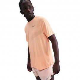 Nike Stride Maglia Running  Dri-Fit Arancio Chalk Reflective Argento Uomo