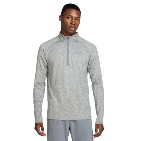 Nike Stride Maglia Running Felpa Running Smoke Grigio Uomo