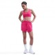 Nike Swoosh A Sostegno Medio Reggiseno Sportivo Rosso Donna