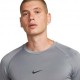Nike Pro Maglietta Palestra Grigio Uomo