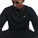 Nike Club Felpa Giro Logo Piccolo Nero Uomo