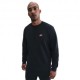 Nike Club Felpa Giro Logo Piccolo Nero Uomo