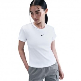 Nike Sportswear T-Shirt Costine Bianco Donna