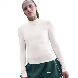 Nike Sportswear Chill Knit Maglia Maniche Lunghe Dolcevita Bianco Donna