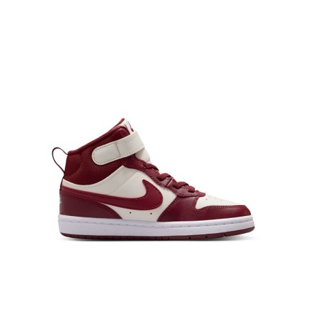 Nike Court Borough Mid 2 Ps Perla Rosso - Sneakers Bambino