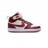 Nike Court Borough Mid 2 Ps Perla Rosso - Sneakers Bambino