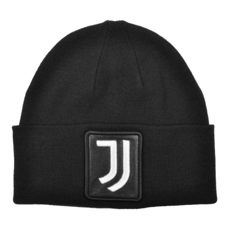 Imma Cuffia Juve Liscia Patch Pelle Nero Bianco Uomo