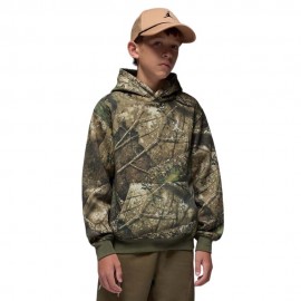 Nike Jordan Felpa Con Cappuccio Fantasia Olive Bambino