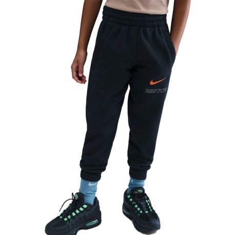Nike Sportswear Club Pantaloni Con Polsino Logo Nero Bambino