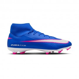 Nike Mercurial Zm Superfly 10 Academy Fg Mg Blu Bianco - Scarpe Da Calcio Uomo
