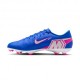 Nike Mercurial Zm Vapor 16 Academy Fg Mg Blu Bianco - Scarpe Da Calcio Uomo