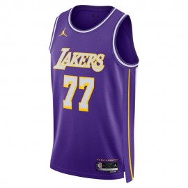 Nike Canotta Basket Gara Nba Lakers Luka Purple Doncic Luka Uomo