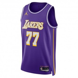 Nike Canotta Basket Gara Nba Lakers Luka Purple Doncic Luka Uomo