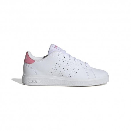 ADIDAS Advantage Base 2.0 J Gs Bianco Rosa - Sneakers Bambina