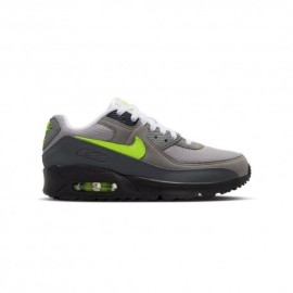 Nike Air Max 90 Gs Nero Neon Giallo - Sneakers Bambino