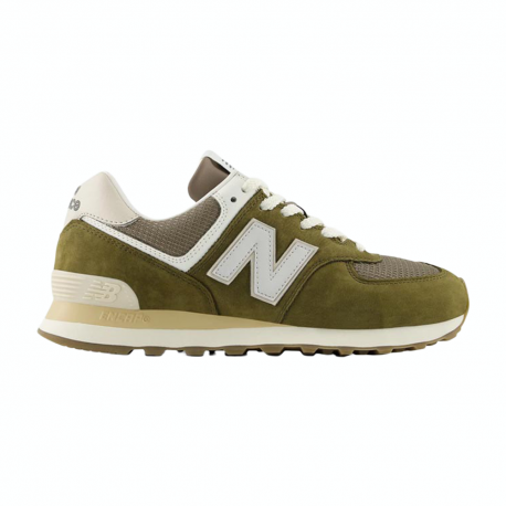 New Balance 574 Mesh Verde Bianco - Sneakers Uomo